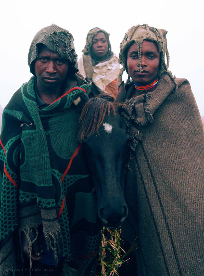 Basotho Herdsmen Sani Pass 01